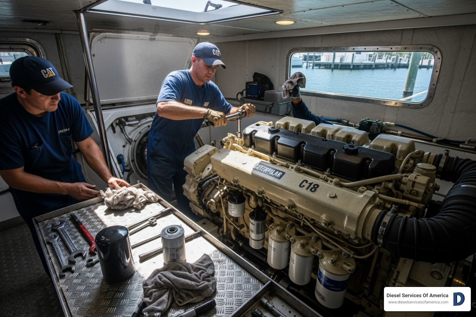Servicio Diesel Americano Africano Americano Mecánico Profesional De